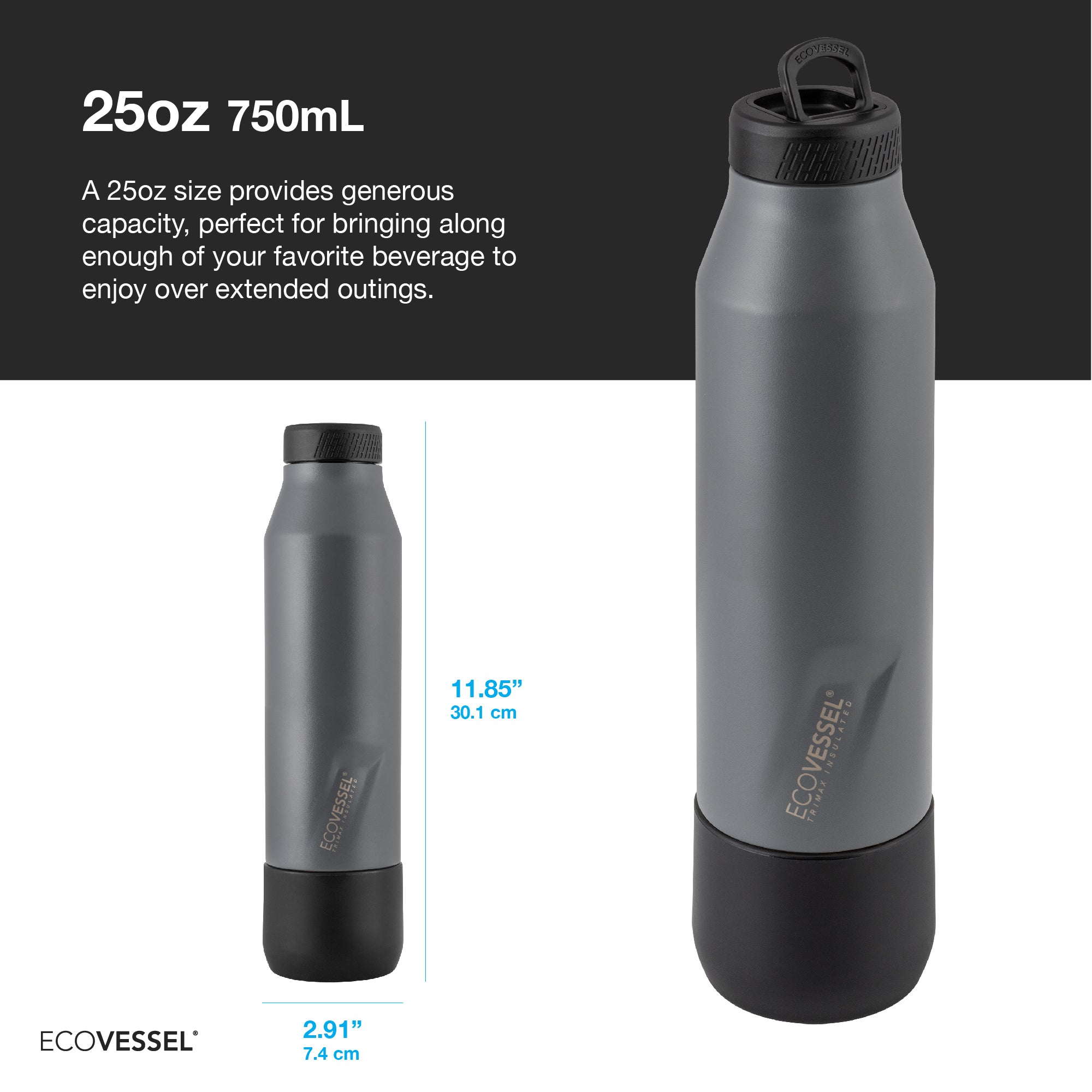 The Decanter – 25 oz Bottle with Removable Cup