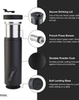 The Presse – 14 oz All-in-One French Press and Travel Tumbler