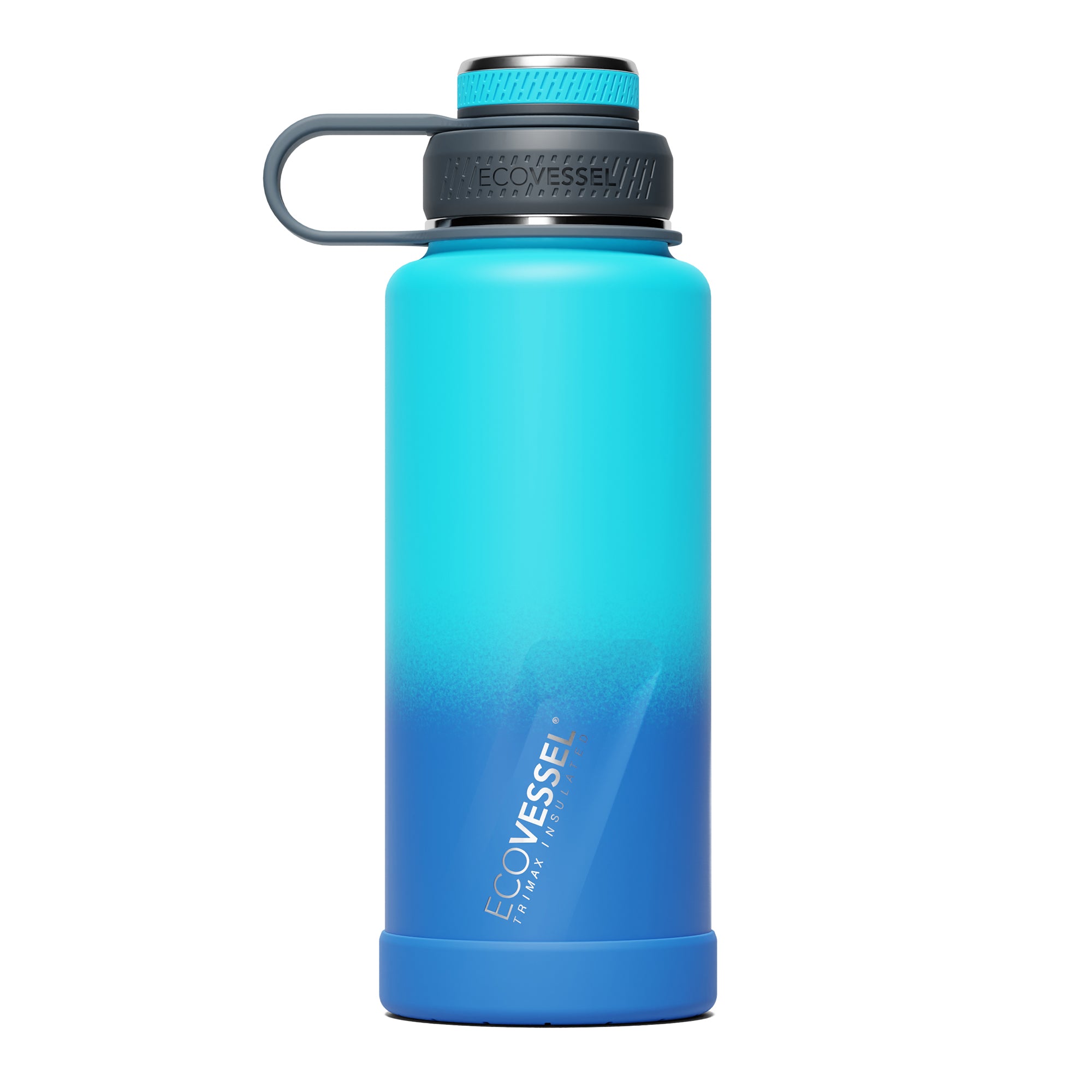 EcoVessel - THE BOULDER - Insulated Water Bottle w/ Double Lid & Strainer - 32  oz - Bottle Motion - Custom Water Bottles, Tumblers and More