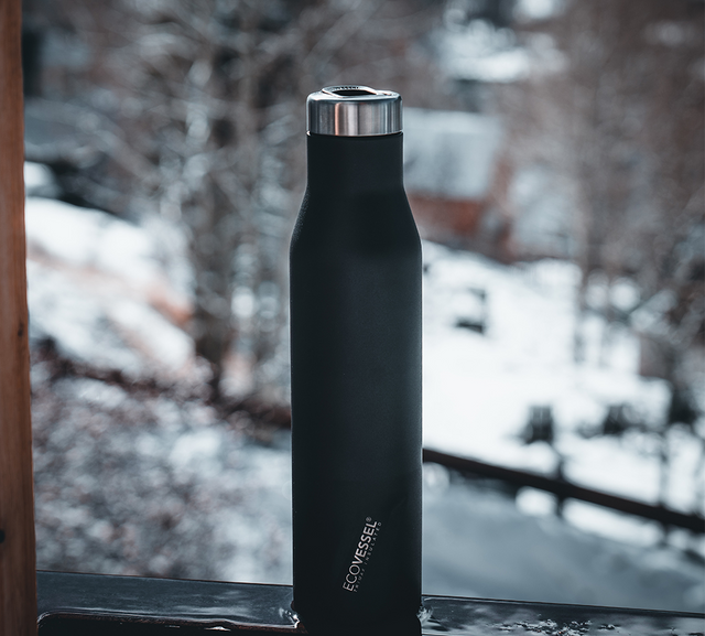 Insulated Water Bottle with Straw - Classic Sport Canteen