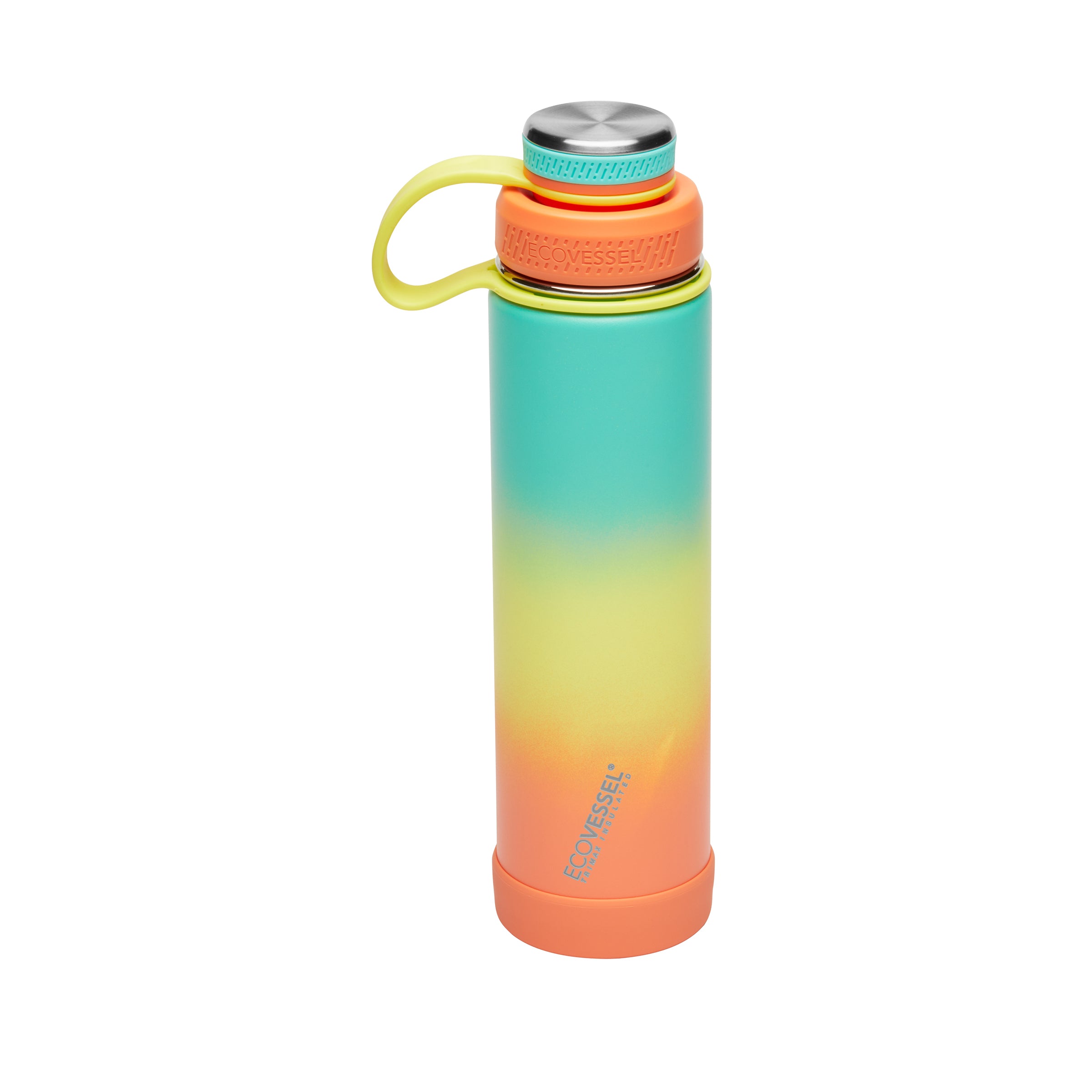 THE BOULDER Insulated Water Bottle with Strainer - 24 oz Aqua Breeze