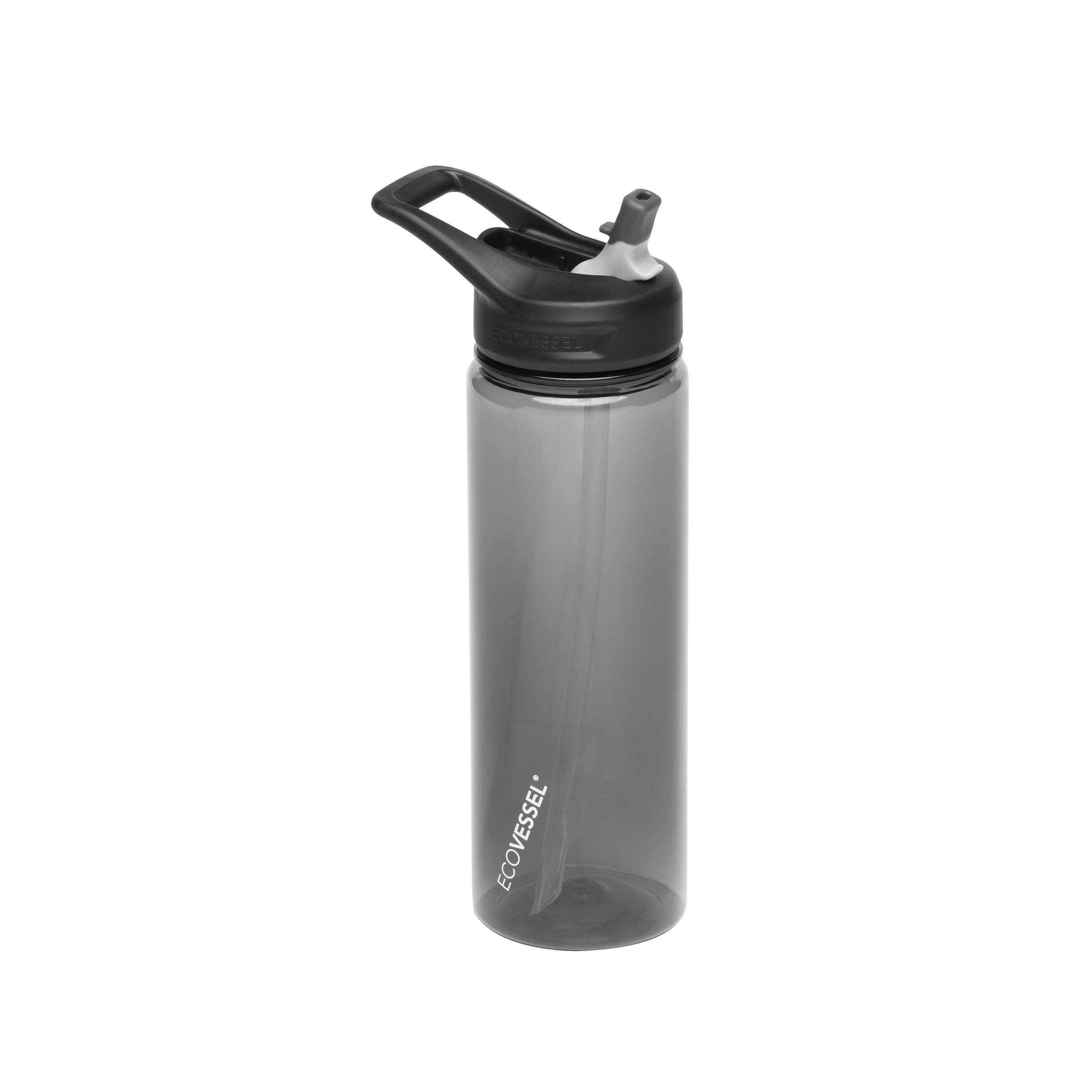 Wave BPA Free Reusable Sports Water Bottle with Straw Flip Top