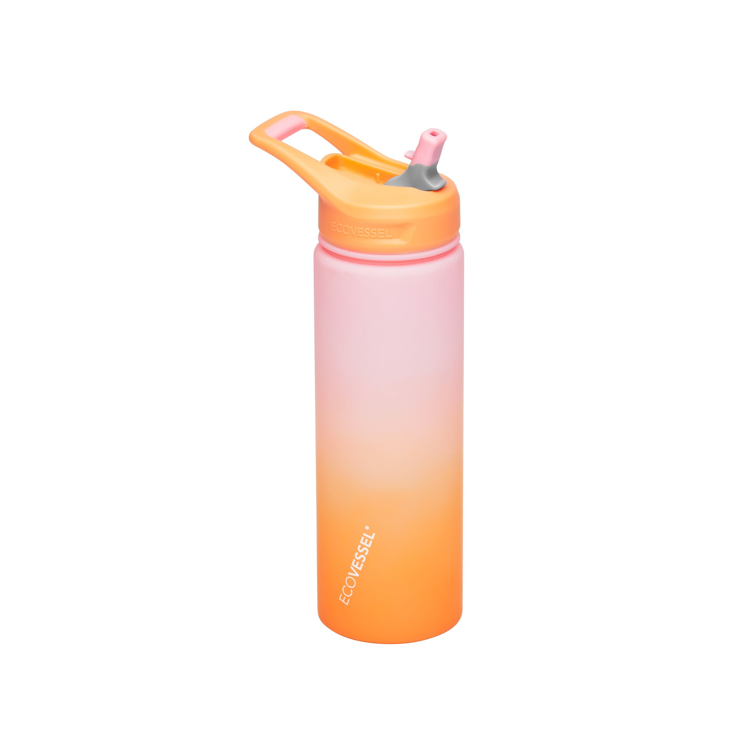 Wave BPA Free Reusable Sports Water Bottle with Straw Flip Top