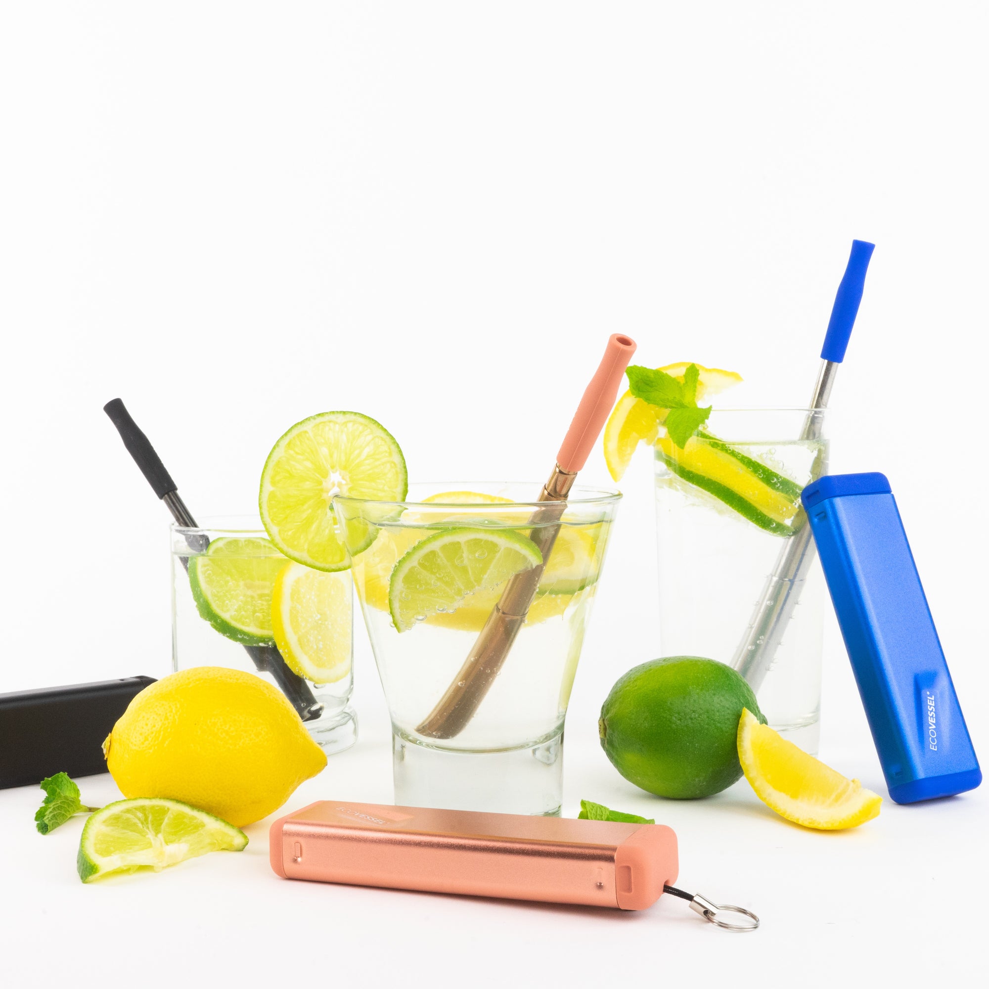 The QuickStraw Telescopic Straw with Brush and Carrying Case – EcoVessel